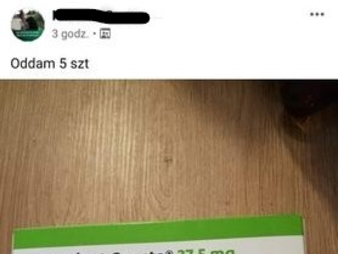 Leki psychiatryczne bez recepty? Dostępne na pilskim fanpage - grafika