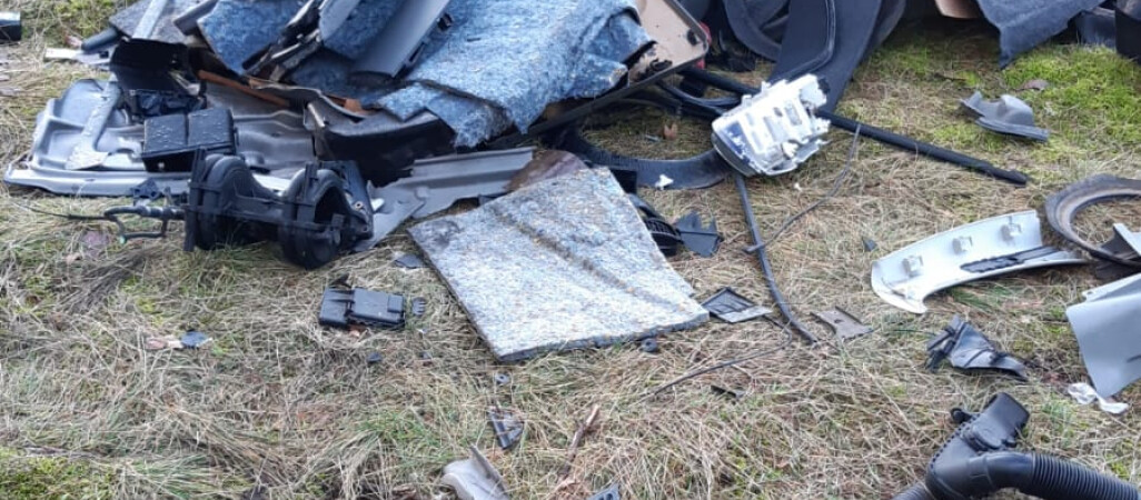 Taki widok tuż za jeziorem Piaszczystym... 