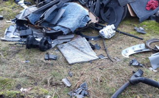 Taki widok tuż za jeziorem Piaszczystym...