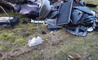 Taki widok tuż za jeziorem Piaszczystym... 