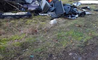 Taki widok tuż za jeziorem Piaszczystym... 