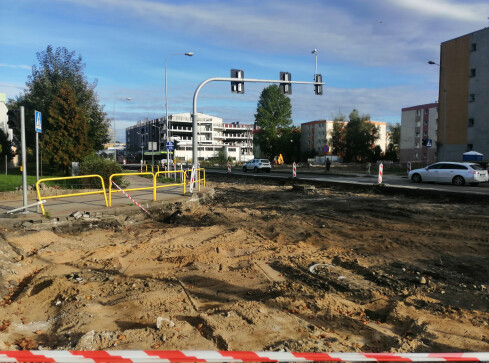 Wstrzymano prace przy remoncie al. Wojska Polskiego  - grafika