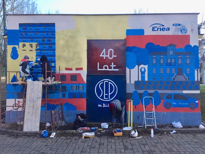 Nowy mural. Co to jest SEP?  - grafika