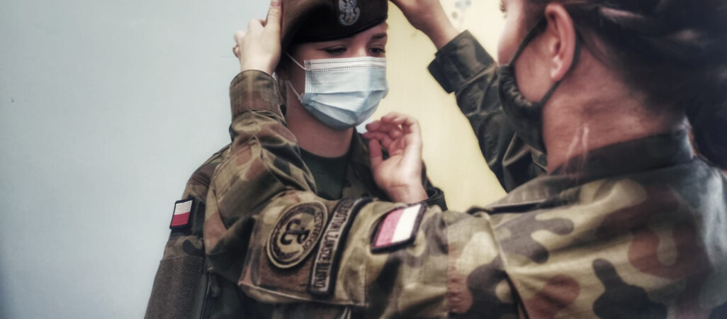 Szkolenie rekrutów z batalionu w Dolaszewie pod Piłą