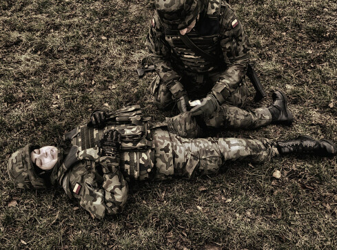 Terytorialsi z Dolaszewa ćwiczyli umiejętności strzeleckie  - grafika