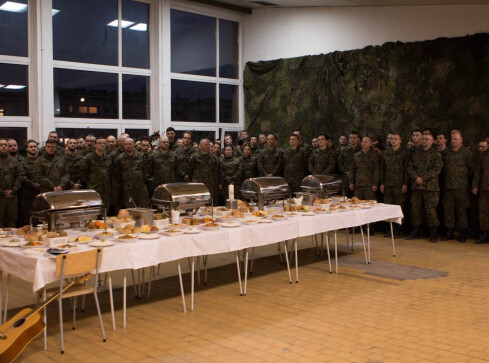 Wigilia u pilskich terytorialsów  - grafika