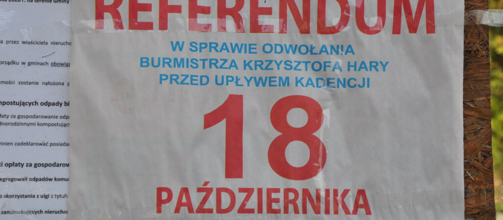 Krzysztof Hara nie będzie burmistrzem. Odwołali go mieszkańcy 