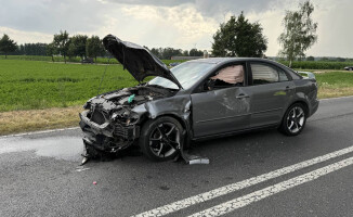 Zderzenie motocykla z osobówką