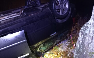 Pijany kierowca wjechał w drzewo. Miał 3 promile