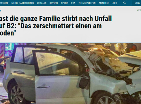Matka i troje dzieci z gminy Krajenka zginęli w wypadku w Niemczech - grafika