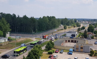 Zderzenie aut na skrzyżowaniu w Pile [ZDJĘCIA]