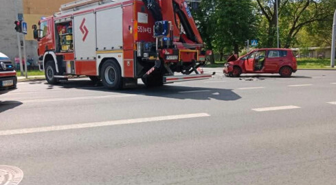 Wypadek na skrzyżowaniu - grafika