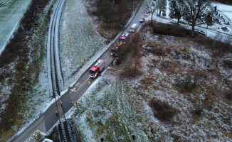Ciężarówka wjechała pod pociąg relacji Piła - Szczecin - ZDJĘCIA