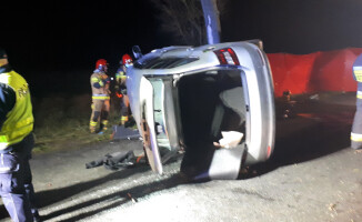 Wypadek na granicy powiatów
