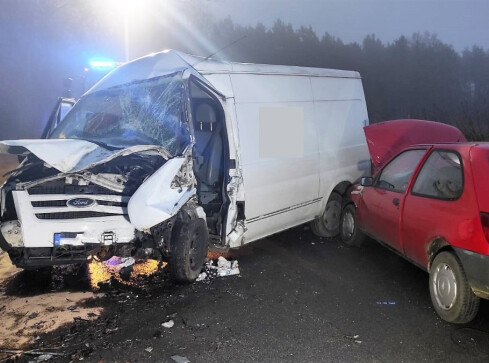 Wypadek na trasie Złotów - Zalesie - grafika