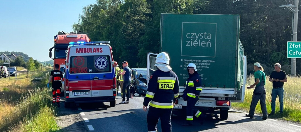 Droga Piła - Złotów była zablokowana 