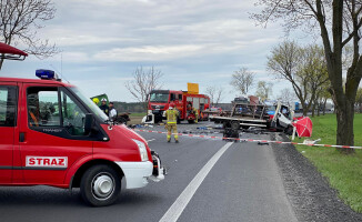 Śmiertelny wypadek na DK 11. Droga była całkowicie zablokowana 