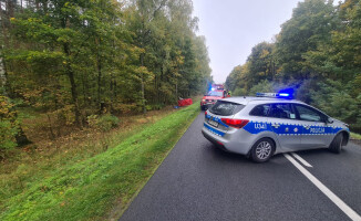 57-latka zginęła w wypadku na prostym odcinku drogi 