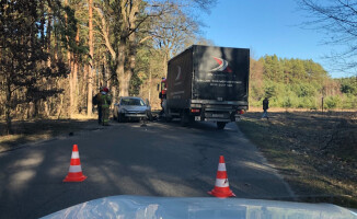 Wypadek na Drodze Kotuńskiej - ZDJĘCIA 