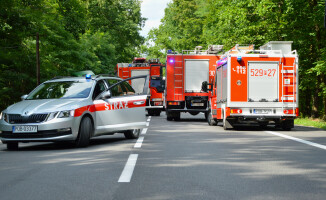 Wypadek na DK 11. Nie żyje dziecko [AKTUALIZACJA]