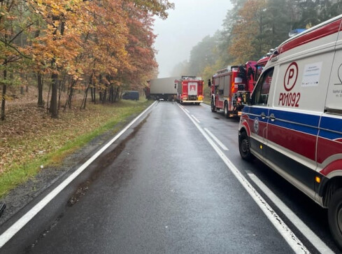 Śmiertelny wypadek na DK 11. 47-latek zginął na miejscu - grafika