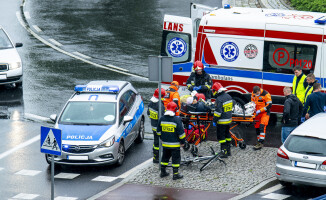 Rowerzysta potrącony na rondzie. To już drugi wypadek w ciągu tygodnia 