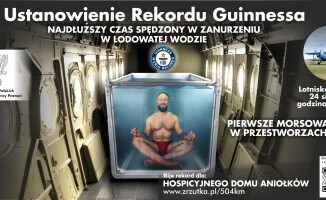 W zimnej wodzie na wysokości 3 tys. metrów. Chce w Pile pobić rekord