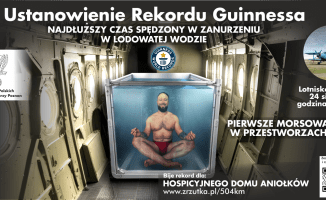 W zimnej wodzie na wysokości 3 tys. metrów. Chce w Pile pobić rekord 