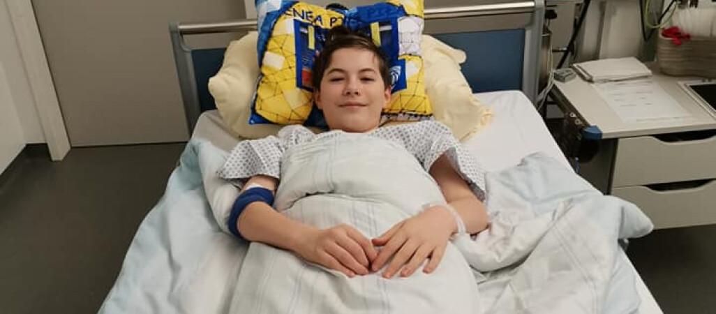 Filip Kaźmierczak z Piły jest już po operacji