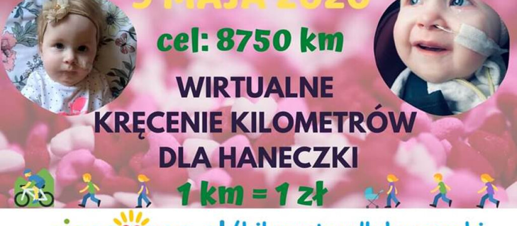 Wirtualne kręcenie kilometrów dla Hani! Dziewczynka zmaga się z rdzeniowym zanikiem mięśni