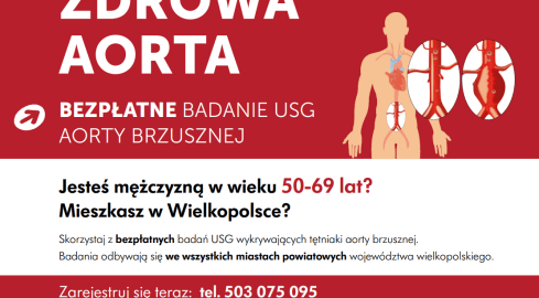 Bezpłatne badania aorty brzusznej dla mężczyzn - grafika