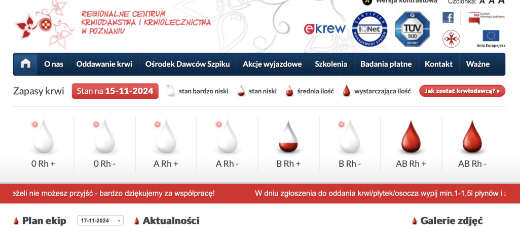 Dramatycznie brakuje krwi. Centrum krwiodawstwa apeluje