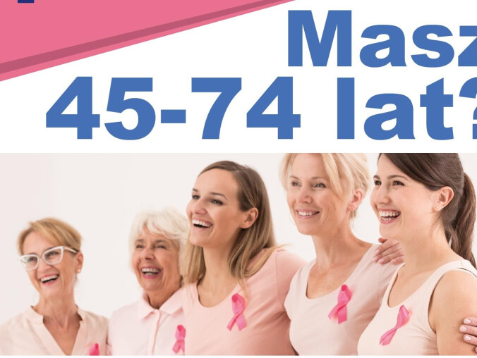 Kobieto, badaj piersi [bezpłatna mammografia] - grafika