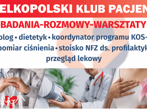 O zdrowiu i dla zdrowia. Spotkanie Wielkopolskiego Klubu Pacjenta - grafika