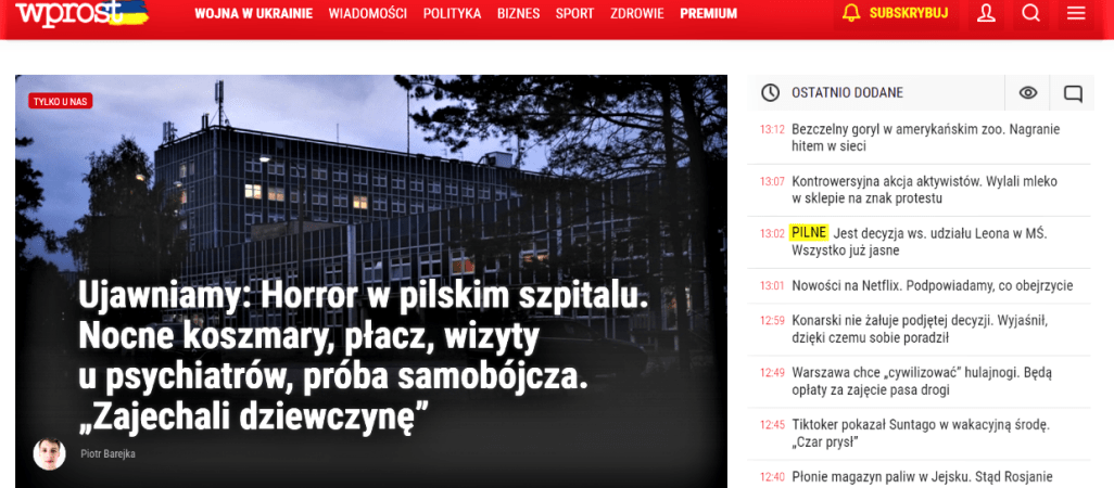 Tygodnik Wprost o nieprawidłowościach w pilskim szpitalu 