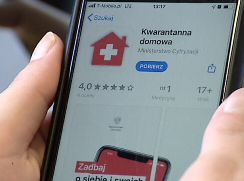 Aplikacja dla osób objętych kwarantanną domową. Już ponad tysiąc - grafika