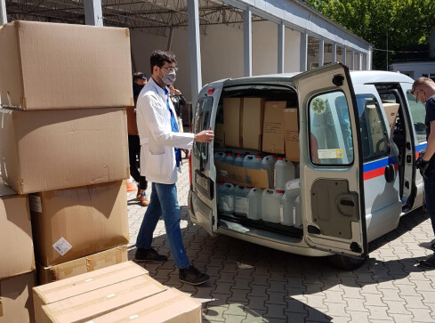 Szpital w Pile otrzymał kolejne środki ochrony z dotacji unijnej  - grafika