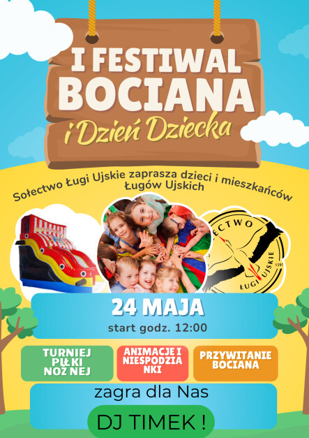 I Festiwal Bociana i Dzień Dziecka - grafika