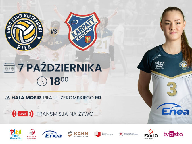 Wygraj bilety na mecz Enea Klub Siatkarski Piła vs. Karpaty - PANS Kr - grafika