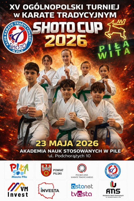 XV Ogólnopolski Turniej Karate Tradycyjnego Shoto Cup 2026 - grafika
