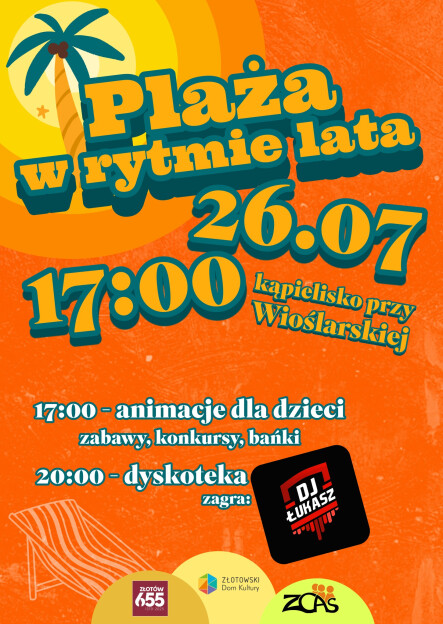 Plaża w rytmie lata - grafika