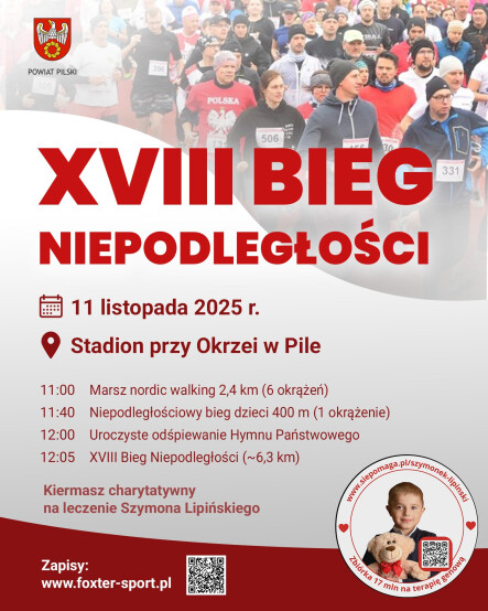 XVIII Bieg Niepodległości - grafika