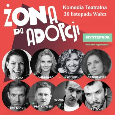 Spektakl ,,Żona do adopcji" - grafika