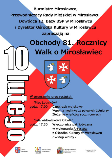 81. rocznica Walk o Mirosławiec - grafika