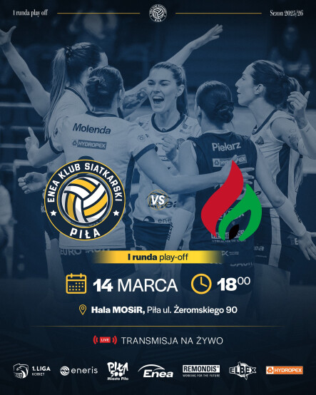 Mecz Enea KS Piła - Credo Płomień Sosnowiec - grafika