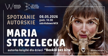 Spotkanie autorskie dla dzieci z Marią Strzelecką - grafika