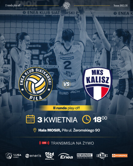 Mecz Enea KS Piła vs. Netland MKS Kalisz - grafika