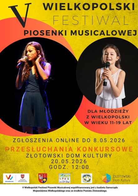 V Wielkopolski Festiwal Piosenki Musicalowej - grafika