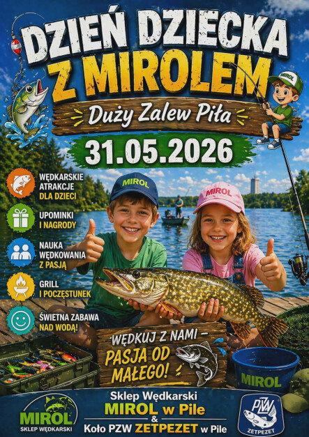 Dzień Dziecka z wędką - grafika