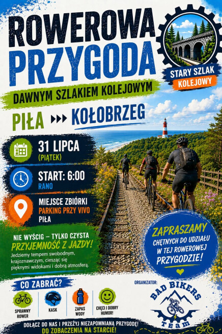 Rowerowa Przygoda Dawnym Szlakiem Kolejowym - grafika